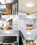 Motion Sensor LED Ceiling Light Pack Of 4, 1200 Lumen, 15W 100W Eq, 3000K 4000K 5000K Selectable in various home settings