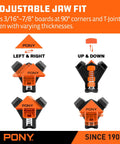 Four Pack Right Angle Woodworking Clamps with adjustable jaw fits 3/16 to 7/8 inch boards at 90 degree corners and T-joints