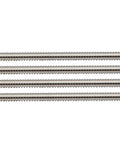 Four 12-inch, 1/2-13 fully threaded Zadery stainless steel rods (304)