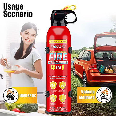 Straight Up Reliable Portable Water Based Fire Extinguisher Spray 4 In 1 Multipurpose Safety Kit For Home Car Kitchen Garage Wall Mount Bracket No Mess Quick Cleanup Ready To Roll Solid Household Defense Gear