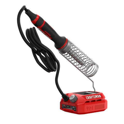 V20 Cordless Soldering Iron Workhorse Tool Only With Adjustable Temperature Dial From 400 To 900 Degrees Fahrenheit on base