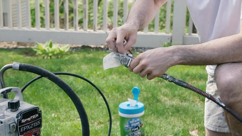 Using Paint Prep And Cleanup Wipes That Wipe Away Wet Paint Caulking Epoxy And Colorant From Hands Surfaces And Tools Fast