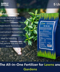 5 lb bag of 10 10 10 Lawn And Garden Granular Pro Grade Fertilizer With Micronutrients for soil health, blooms, and roots