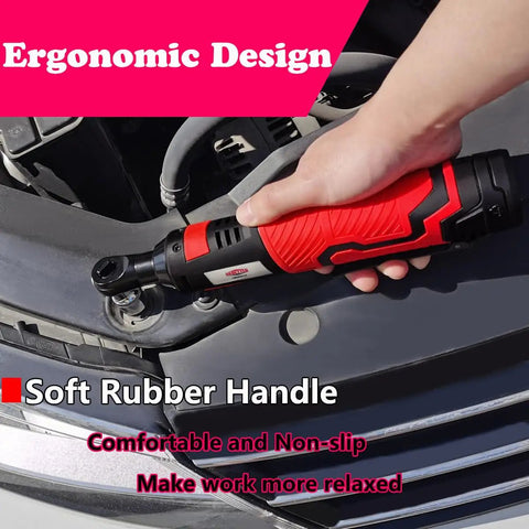 User operating Cordless 2 Inch Alloy Steel Wrench Kit With LED Light And Lock Off Switch 40 Foot Pounds Max Torque on car engine