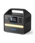 521 Portable Power Station With LiFePO4 Battery 256Wh 6 Port PowerHouse 300W Continuous Output 600W Peak Solar Generator front view