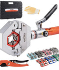 Heavy Duty Hydraulic AC Hose Crimper Kit With Seven Interchangeable Dies For BH Style Hoses And Beadlock Fittings Pro Grade AC Repair Tool