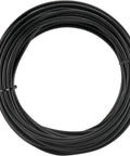 Coiled 4Mm X 50Ft Black Bicycle Shift Cable Housing With 50 End Caps for Smooth Shifting Durable Rubber Outer Inner Wire Sleeve