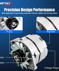 One Wire GM Alternator 63A Self Exciting 10SI Style Replacement For Chevy GMC Buick Pontiac Cars with labeled parts