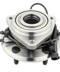 Front view of Front Wheel Hub And Bearing Assembly For Jeep Wrangler 2007 2016 With Five Lugs And ABS Direct Fit Replacement.