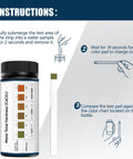Image showing Hard Water Test Strips Kit With Easy Color Chart 150 Strips For Quick Reading 0-425 PPM And 0-25 GPG Water Hardness Testing instructions