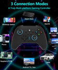 Ultimate Wireless Game Controller With Hall Effect Joysticks, 1000Hz Polling, Turbo Modes And Vibration compatible with multiple devices