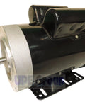 Heavy Duty Industrial Replacement Parts For 1.5 Hp Electric Motor 3450 Rpm 56C Frame Tefc 115 230V showing a black motor with silver end plate.