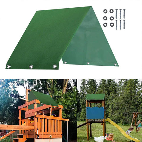 Durable 43 By 90 Inch Swing Canopy Replacement Waterproof Snow Proof Outdoor Playset Cover Sunshade for swingset slides