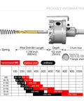 Heavy Duty Tungsten Carbide Tipped Hole Saw Kit 10 Pieces For Hard Metals With Titanium Plated Pilot Center Drill Bits image