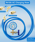Must Have AC Refrigerant Charging Hose Kit With 59 Inch Low Pressure Hose And Gauge Set R410A Mini Split Adapter close-up