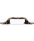 Side view of French Provincial Antique Brass Drawer Pull 6 Pack With 3 Inch Hole Centers For Dresser Nightstand And Cabinets