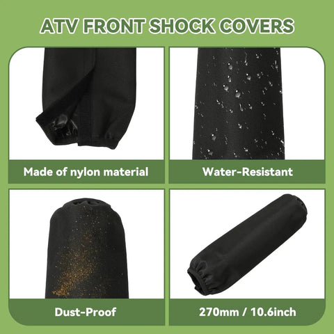 ATV front shock covers, 270mm, water-resistant nylon, dust-proof for Beefy Front Shock Absorber Kit For 125Cc And 110Cc Tao Tao Coolster