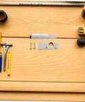 Rock Solid Concrete Saw Drive Belt Tensioner Assembly Fits Ts400 Saw Series Automatic V Belt Kit For Industrial Demolition And Cutting Jobs No Downtime Guaranteed. metal tensioner assembly with screws on wooden surface
