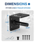 Dimensions of Heavy Duty 2 Inch Receiver Plug For Truck Bed Store Trailer Hitch Securely Quit The Rolling Headache Easy Bolt On Mount.