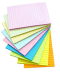 9 Pack 4x6 Inch Lined Sticky Notes With 35 Sheets Per Pad, Pastel Colors Memo Pads For Office And Home