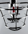 Pair Of Badass Fire Sprinkler Head Guards Made From Rust Resistant Stainless Steel Heavy Duty Cage Covers For One Half And Three Quarter Inch Systems, close-up view.