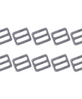 Heavy Duty Adjustable Buckle Fasteners 316 Stainless Steel Webbing Sliders Strap Keepers With Quick Release Clips 1 Inch Wide 10 Pack