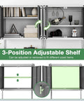 Heavy Duty Metal Wall Mounted Tool Cabinet With Lockable Doors And 3 Adjustable Shelves Hanging Storage Chest open to display items.