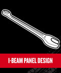 V Series Metric 12 Piece Wrench Set With Recessed Fasteners And 12 Point Box End Extra Durable Chrome Finish Offset I-beam design