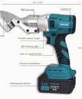 Cordless Metal Sheet Shears Electric Scissors With 360 Degree Swivel Head Battery Powered Sheet Metal Cutter
