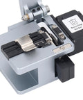 Heavy Duty 3 In 1 Optical Fiber Cleaver With Tungsten Steel Blade, CNC machined aluminum housing, equipped recycling bucket.