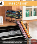 Three Tier Nespresso Vertuo Pod Drawer Holder Keeps 60 Pods Organized Space Saving Coffee Capsule Rack on kitchen counter