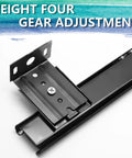 Close-up of 2 Pack 14 Inch Keyboard Slide Rails With Heavy Duty Ball Bearing Slides showing screw and height adjustment feature