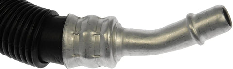 Close-up of metal and black rubber end of Premium HVAC Heater Hose Assembly Replacement For Select Cadillac Chevrolet And GMC Models
