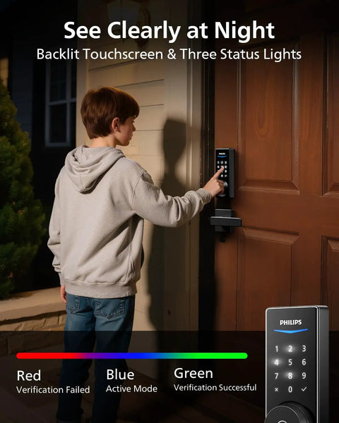 Heavy Duty WiFi Smart Door Lock Featuring Fingerprint Sensor Entry And Keyless Access Straight Up Solid Home Security With Seamless Mobile App Monitoring Real Time Open Close Alerts And Total Hub Free Setup