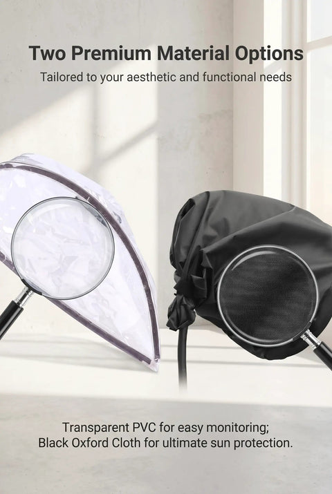 Straight Up Solid EV Charger Cover Oxford Fabric All Weather Charging Port Protector Magnetic Seal option for monitoring and protection