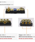 Heavy Duty ANL Fuse Holder 60 Amp 3 Way Wiring Distribution Block for Marine with detailed input/output specifications.