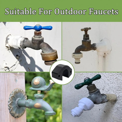 Heavy Duty Frost Free Sillcock Spacer For Outdoor Water Faucet Repair Kit To Fix Thick Wall Hose Bib Extender Installation Issues With Weather Resistant Durability And Smooth Operation Guarantee, PETG black spacer