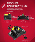 60 Amp Waterproof Circuit Breaker For All 12V To 48V Electric Trolling Motors MKR-27 Replacement Part specifications diagram