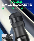 Rear Hatch Gas Struts Replacement For Toyota Prius 2010 2011 2012 ball sockets close-up PA66 material durability