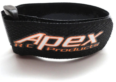 5 Pack 20mm By 200mm HD Rubberized Battery Straps Non Slip For Drones Quads Helis Planes And Cars with Apex logo