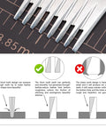 Leather Chisel Set Pro Grade All Polished Die Steel For Leather Craft French Style Pricking Iron Sharp Teeth Detail 3.85mm