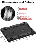 Heavy Duty Mouse And Insect Traps 12 Pack With Non Toxic Sticky Glue Sheets For Indoors and Badass Roach Rat Catcher featuring dimensions of 5 inches by 3.5 inches.
