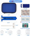 Snake Bite And Sting First Aid Kit For Hiking And Camping With Venom Extractor Suction Pump For Rattlesnake And Bee Stings Grab And Go Venom Removal Set For Humans And Pets Easy To Use Emergency Kit, showing kit contents, extractor, bandages, and case