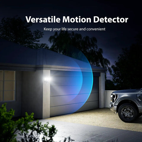 Heavy Duty 75 Watt LED Flood Light With Motion Sensor And Dusk To Dawn Delivering 7000 Lumen Blazing Bright Output Featuring An Adjustable Triple Head Setup That Rocks In Bad Weather And Tops Off Your Outdoor Yard Security