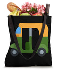 Hella Rad Auto Rickshaw Tote Bag Featuring A Dope Tuk Tuk Street Print Lightweight Cotton Canvas Crossbody Sling filled with groceries.