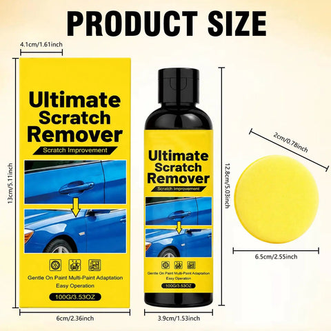 Car Scratch Remover Kit That Banishes Blemishes Fast Quick Fix Polish Paste For Deep Scratches On All Paint Colors 2 Pc Set size guide.