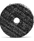 URO-Fiber Microfiber Pad For Car Polishing And Buffing, Five Inch, Circular Black Pad With Central Hole