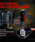 4D Smoked LED Tail Lights For 2007 To 2018 Jeep Wrangler JK JKU with plug and play connectors and wiring diagram