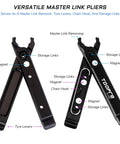 Multi Function Master Link Pliers With Remover Tire Levers Chain Hook And Storage Links For MTB Road And BMX Bikes