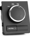 Dodge Ram 4WD Selector Switch Replacement For 2010 2011 2012 Ram 1500 2500 3500 4500 5500 Plug And Play Direct Fit Easy Install Replaces 4602973AA 4602973AB 4602973AC Series, front view